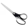 Leitz Titanium kokybinės žirklės 180 mm, suaugusiems, tiesaus pjovimo, viengubos, juodos, sidabrinės, nerūdijančio plieno, biuro žirklės