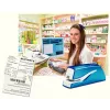 Leitz NeXXt WOW 5566 baterinis segiklis, 10 lapų, 1 cm, plastikinis, mėlynas/baltas, 50 mm