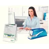 Leitz NeXXt WOW 5566 baterinis segiklis, 10 lapų, 1 cm, plastikinis, mėlynas/baltas, 50 mm