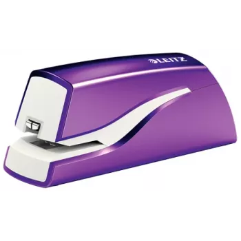 Leitz NeXXt WOW 5566 baterijinis segiklis, 10 lapų, 1 cm, plastikinis, violetinė/balta, 50 mm