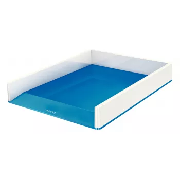 Leitz WOW dviejų spalvų dokumentų dėklas, plastikas, mėlyna, metalinė, A4, 267 mm, 336 mm, 49 mm
