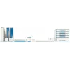 Leitz WOW dviejų spalvų dokumentų dėklas, plastikas, mėlyna, metalinė, A4, 267 mm, 336 mm, 49 mm