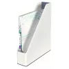 Leitz WOW dviejų spalvų žurnalų dėklas, baltas, plastikinis, A4, 272 mm, 318 mm, 430 g