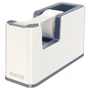 Leitz Tape Dispenser WOW, 1,9 cm, 33 m, polistirolas, balta, 51 mm, 126 mm