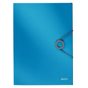 Leitz 3-Flap Folder Solid PP A4 aplankalas su atvartais, mėlynas