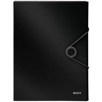 Leitz Box File Solid PP 30 mm, aplankas su atvartu, A4, polipropilenas (PP), juoda, 250 lapų, 80 g/m²