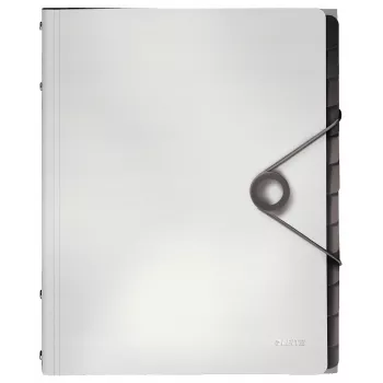 Leitz Divider Book Solid 12 skirtukų, atvartas, A4, polipropilenas (PP), balta, 200 lapų, 80 g/m²