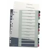 Leitz Index PC Printable 1-12 Style PP A4+ numeriniai skirtukai, polipropilenas, įvairiaspalviai, 245 mm