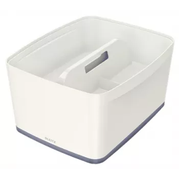 Leitz MyBox organizavimo dėklas su rankena, didelis, baltas, plastikinis, 307 mm, 375 mm, 101 mm, 740 g