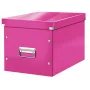 Leitz Box Click & Store WOW Cube didelė laikymo dėžė, fuksija, kartonas, 320 mm, 360 mm, 310 mm