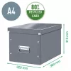 Leitz Box Click & Store WOW Cube didelė laikymo dėžė, fuksija, kartonas, 320 mm, 360 mm, 310 mm