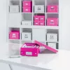 Leitz Box Click & Store WOW Cube didelė laikymo dėžė, fuksija, kartonas, 320 mm, 360 mm, 310 mm