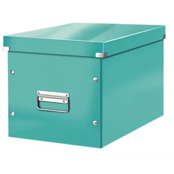 Leitz Box Click & Store WOW Cube didelė laikymo dėžė, turkio spalvos