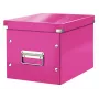 Leitz Storage Box Click & Store WOW Cube Medium, fuksija, kartoninė, 260 mm, 260 mm, 240 mm