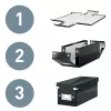 Leitz Storage Box Click & Store WOW Cube Medium, fuksija, kartoninė, 260 mm, 260 mm, 240 mm