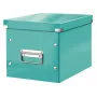 Leitz Storage Box Click & Store WOW Cube Medium, Turquoise, Kartoninė dėžė, 260 mm, 260 mm, 240 mm