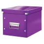 Leitz Storage Box Click & Store WOW Cube Medium, violetinė, kartoninė, 260 mm, 260 mm, 240 mm