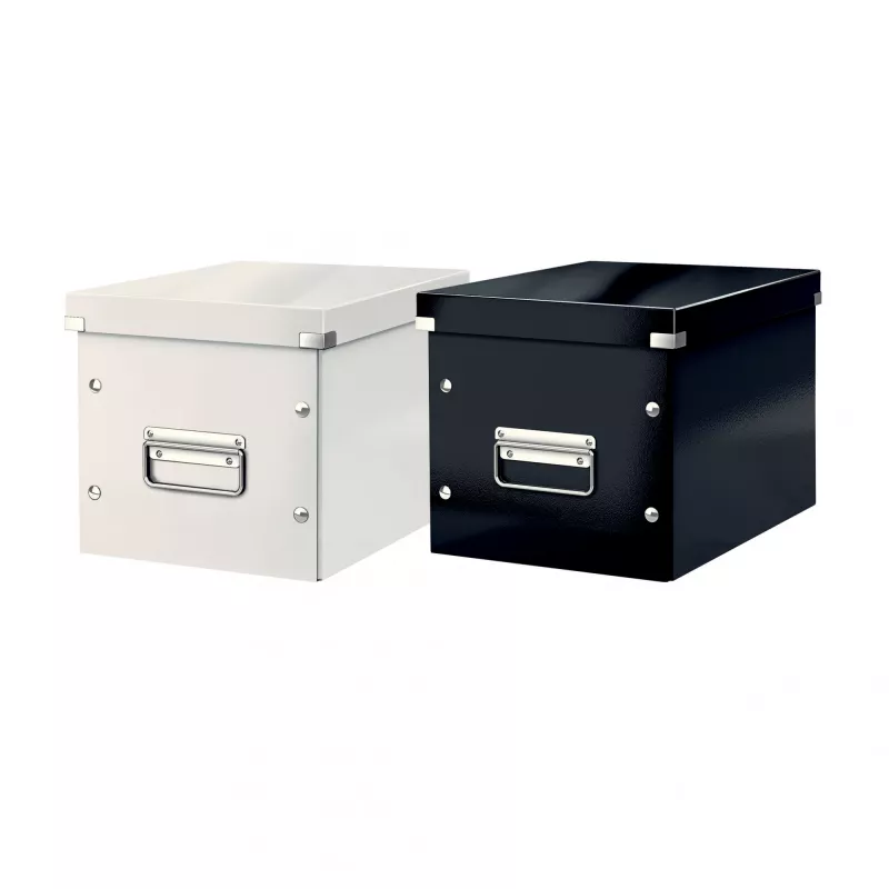 Leitz Storage Box Click & Store WOW Cube Medium, violetinė, kartoninė, 260 mm, 260 mm, 240 mm