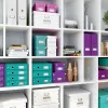 Leitz Storage Box Click & Store WOW Cube Medium, violetinė, kartoninė, 260 mm, 260 mm, 240 mm