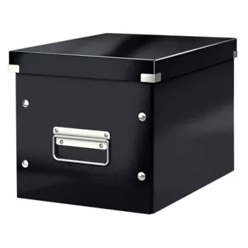 Leitz Click & Store WOW Cube Medium laikymo dėžė, juoda