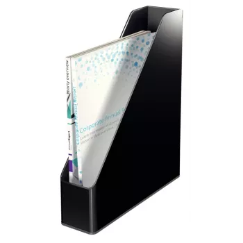 Leitz žurnalinė dėžė dviejų spalvų, juoda, plastikinė, A4, 272 mm, 318 mm, 430 g