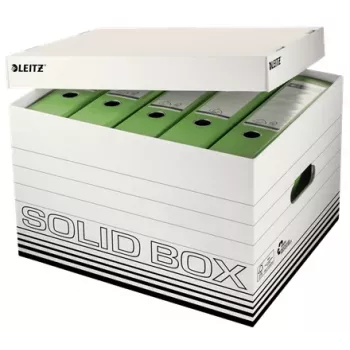 Dėžutė dokumentams Leitz Solid juoda, balta
