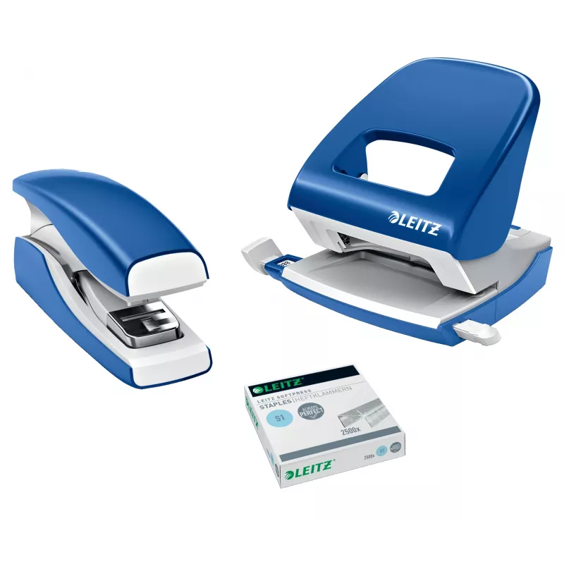 Segtuvas Leitz Softpress Flat Clinch, 30 lapų, mėlynas