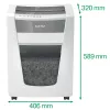 Smulkintuvas Leitz IQ Office Pro P5, mikro pjūvis, 23 cm, 2 x 15 mm, 30 L, 300 lapų, 55 dB