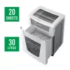 Leitz IQ Office Pro popieriaus smulkintuvas P4, kryžminis pjovimas, 23 cm, 4 x 40 mm, 30 l, 275 lapų, 55 dB