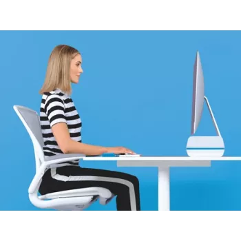 Pikolo stovas monitoriui Leitz Ergo WOW reguliuojamas, 68.6 cm (27 col.), mėlynas, baltas