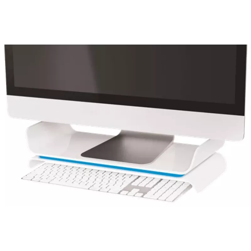 Pikolo stovas monitoriui Leitz Ergo WOW reguliuojamas, 68.6 cm (27 col.), mėlynas, baltas