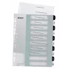 Leitz Indices Printable PP A4+ 1-10 WOW Balta/Juoda