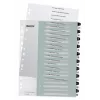 Leitz Indices Printable PP A4+ 1-20 WOW White/Black