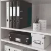 Leitz Lever Arch File 180° WOW POB/Laminuotas A4/50mm, A4, Q-žiedas, Laikymas, Kartonas, Juoda, 350 lapų