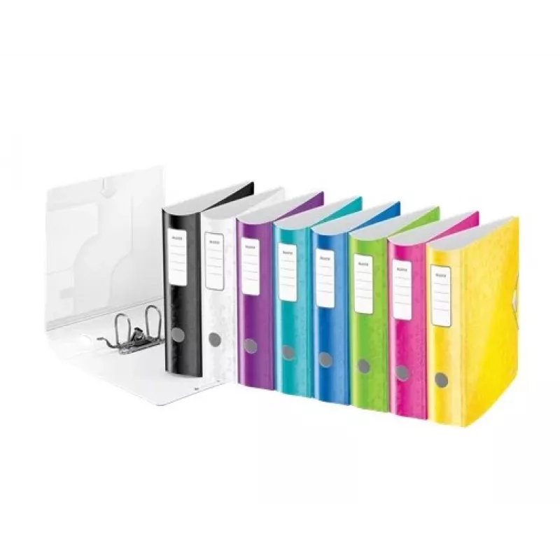 Leitz Lever Arch File Active PP WOW A4/80mm geltonas