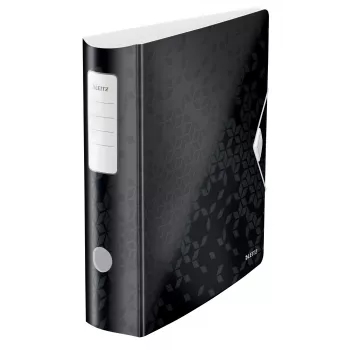 Leitz Lever Arch File Active PP WOW A4/80mm segtuvas, juodas