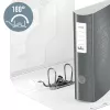 Leitz Lever Arch File Active PP WOW A4/80mm segtuvas, juodas