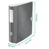 Leitz Lever Arch File Active PP WOW A4/80mm segtuvas, juodas
