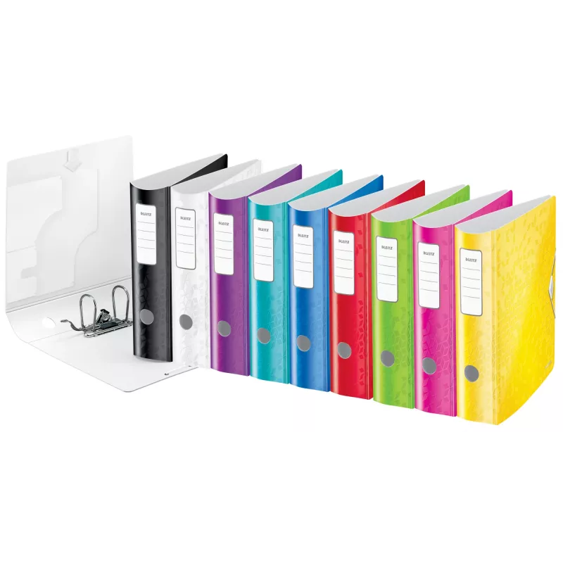 Leitz Lever Arch File Active PP WOW A4/80mm segtuvas, juodas
