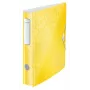 Leitz Lever Arch File Active PP WOW A4/65mm geltonas