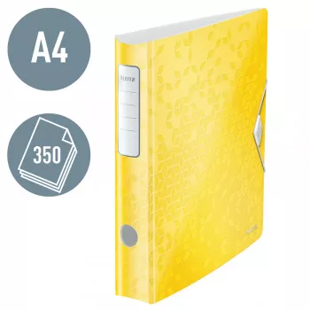 Leitz Lever Arch File Active PP WOW A4/65mm geltonas