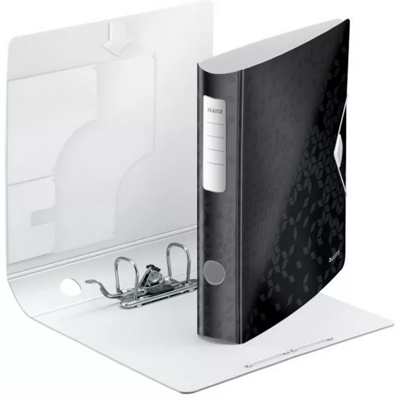 Leitz Lever Arch File Active PP WOW A4/65mm, juodas, polifoamas, 350 lapų