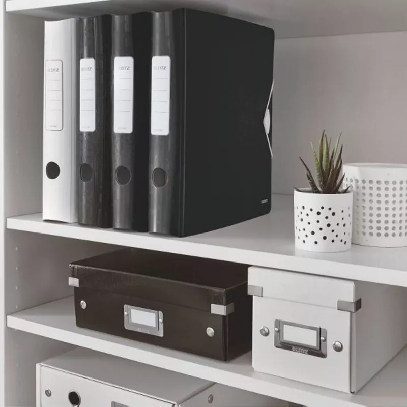 Leitz Lever Arch File Active PP WOW A4/65mm, juodas, polifoamas, 350 lapų