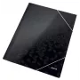 Leitz 3-Flap Folder WOW Card/POB A4, aplankas su atvartais, A4, polipropilenas (PP), juoda, 150 lapų, elastinė juosta