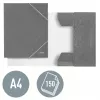 Leitz 3-Flap Folder WOW Card/POB A4, aplankas su atvartais, A4, polipropilenas (PP), juoda, 150 lapų, elastinė juosta
