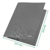 Leitz 3-Flap Folder WOW Card/POB A4, aplankas su atvartais, A4, polipropilenas (PP), juoda, 150 lapų, elastinė juosta