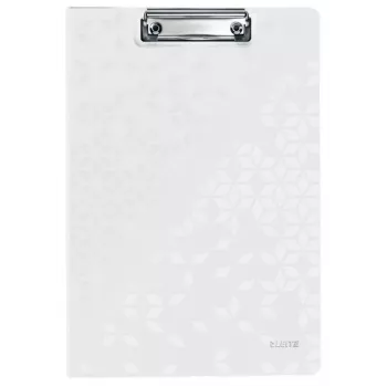 Leitz planšetė su dangteliu WOW, A4, poliuretano putplastis, balta, 75 lapai, 1 kišenė, 230 mm