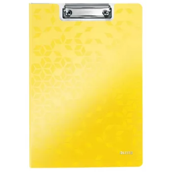 Leitz planšetė su dangteliu WOW, A4, polifoamas, geltona, 75 lapų, 1 kišenė, 230 mm