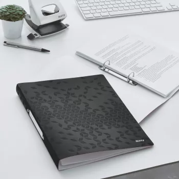 Leitz Ringbinder WOW PP A4 2RR/25mm, juodas