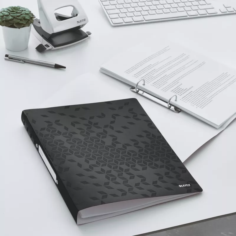 Leitz Ringbinder WOW PP A4 2RR/25mm, juodas